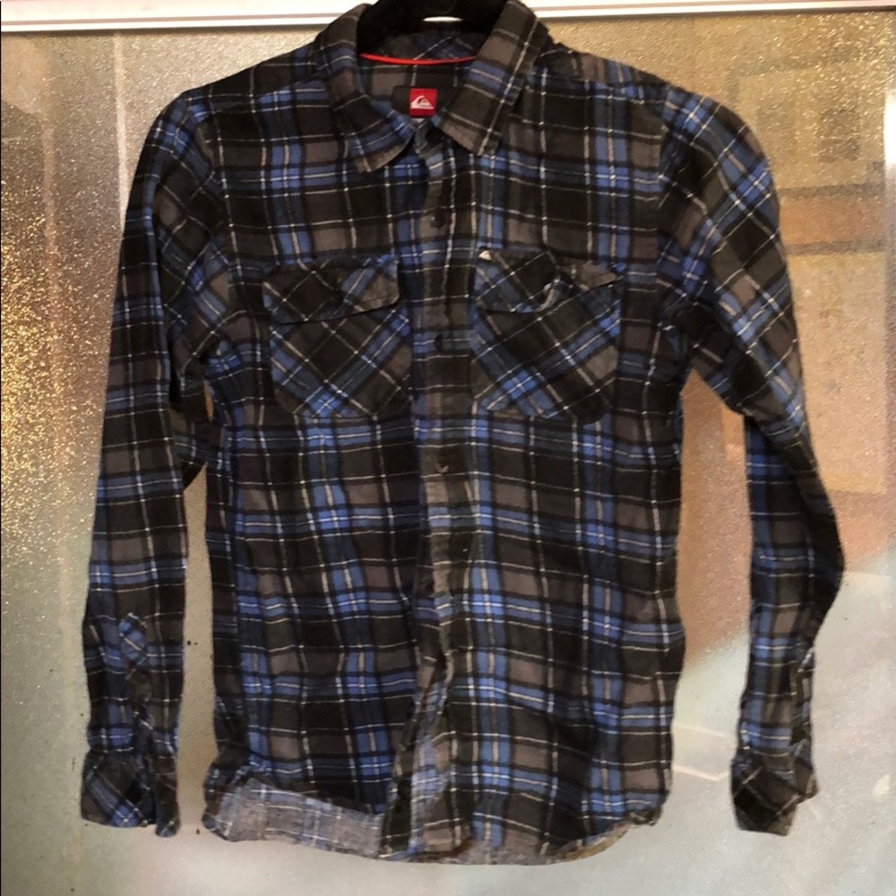Quicksilver plaid shirt.